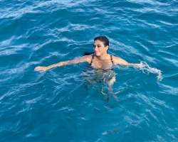 She is also a great swimmer.